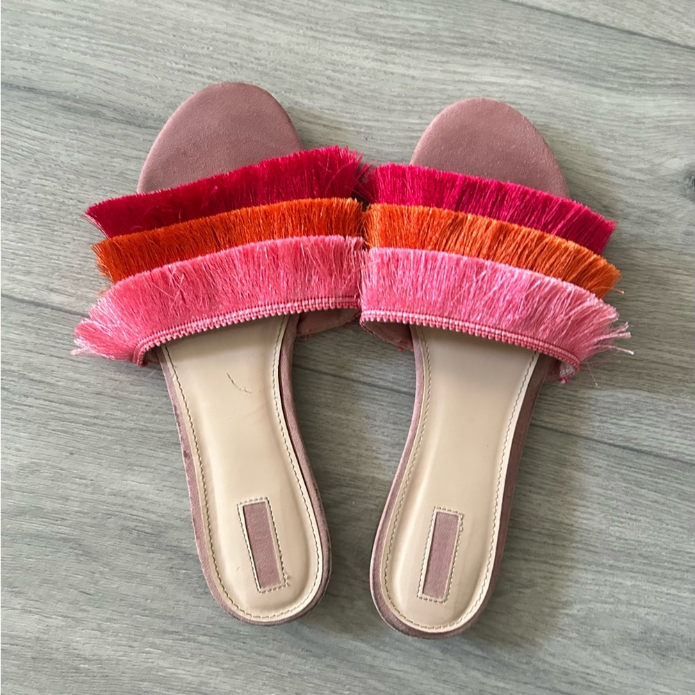 Forever21 tiered fringe sandals
